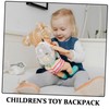 Toyvian Doll Backpack Mini Travel Backpacks for for Purse Backpack