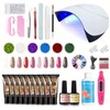 Finger Secret Poly Nail Gel Kit with Nail Lamp (Poly-10C,