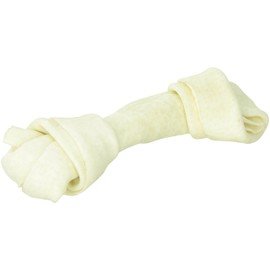 Dogit Natural Beefhide Knotted Bone, Medium, 15-18cm, 6-7-Inch, 600gm, 21.2-Ounce, 8-9 Pieces
