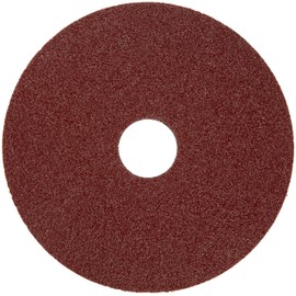 Merit Resin Abrasive Disc, Fiber Backing, Ceramic Aluminum Oxide, 7/8" Arbor, 4-1/2" Diameter, Grit 36 (Box of 25)