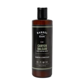 Barrel & Oak 2-in-1 Men's Shampoo and Conditioner, Cleanses Hair & Scalp, Multi-Use Hair Products for Men, Vegan Shampoo and Conditioner, Canyon Balsam, 16 oz