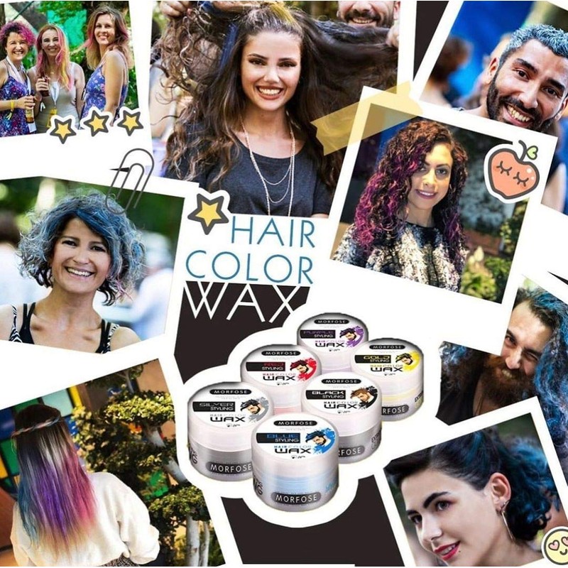 Morfose Black Hair Colour Wax 100ml