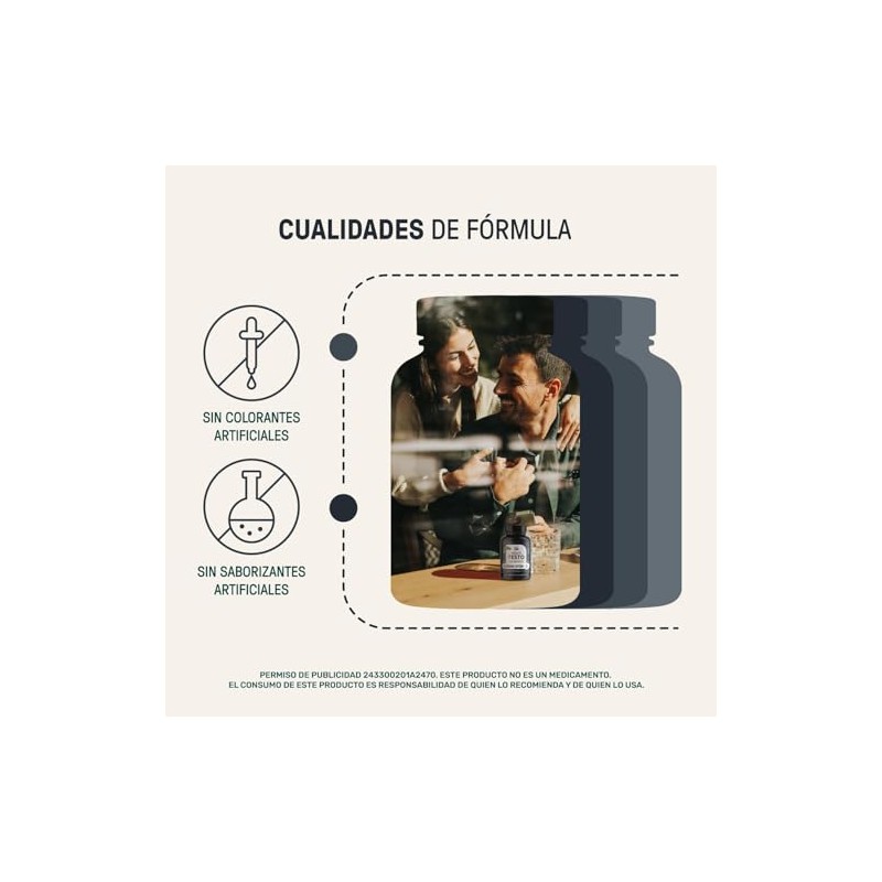 LIFE 360+ Mens Testo Platinum con Creatina Maca L-Arginina |