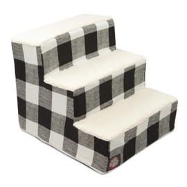 Majestic Pet Portable Pet Stairs | Soft Sherpa Foam Feeling Step | Steps for Dogs & Cats | Puppy & Kitty Ramp | Perfect for Bed & Sofa