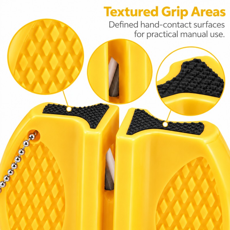 Mini Dual-Sided Knife Sharpener for Kitchen & Outdoor Use –