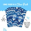 Blue and White Wrapping Paper - 6 Sheets of Wrapping