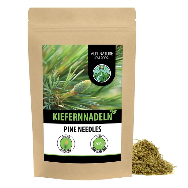 Kiefernnadeltee (200g), Kiefernadel Tee, Kiefernnadeln geschnitten, Kräutertee 100% natürlich, ohne