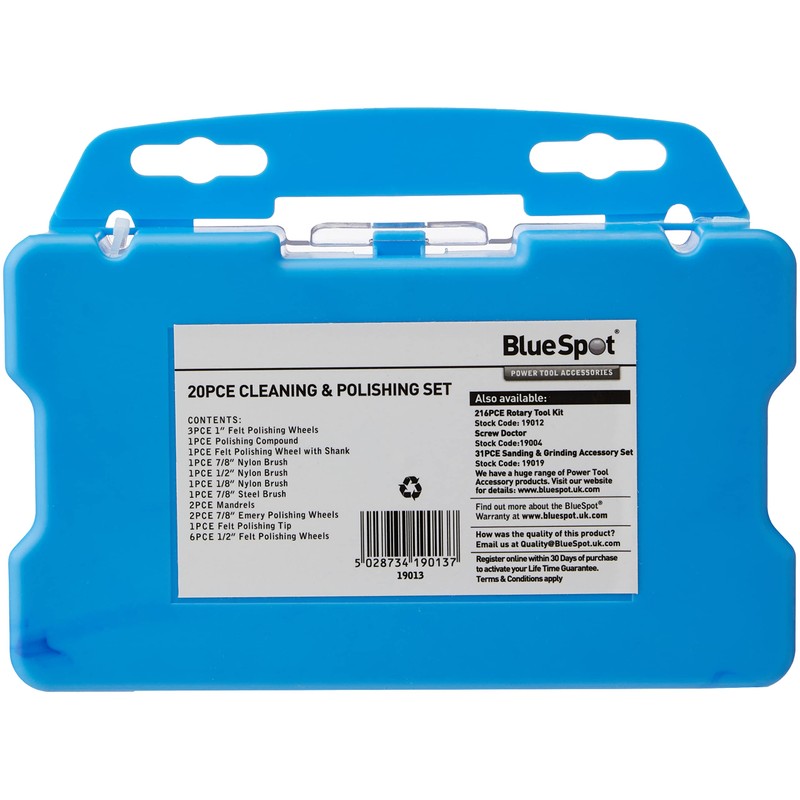 Blue Spot Tools 19013 B/SPOT Cleaning and Polishing Kit (20-Piece)