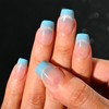 Sethexy Coffin Press on Nail Short - Blue Gradient, Cat