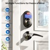 Veise Keyless Entry Door Lock with 2 Lever Handles -