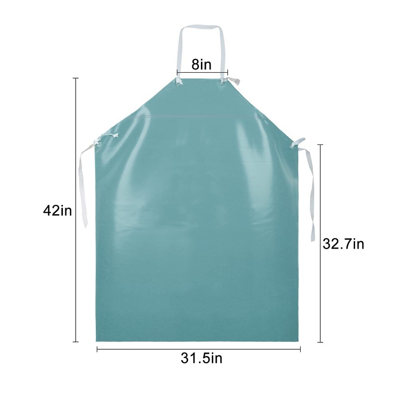 Surblue Waterproof Rubber Vinyl Apron Project Industrial Chemical Resistant Work