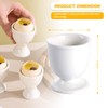 RHAFAYRE Egg Holder for Boiled Eggs, 2 Pack Porcelain Egg