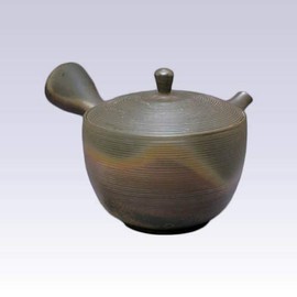 Tokyo Matcha Selection - Tokoname Kyusu teapot - GYOKKO - Firewood - 210cc/ml - Ceramesh [Standard ship by Int'l e-packet: with Tracking number & Insurance]