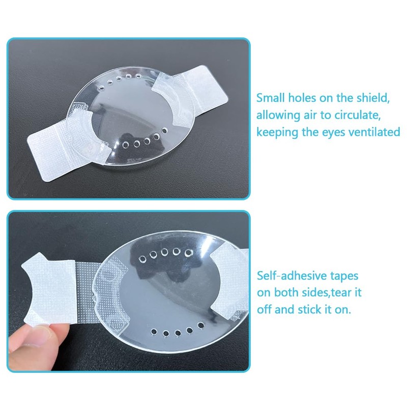 EDWERD Transparent Eye Protection Medium Cataract Surgery Recovery Cover Vented