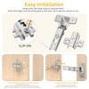 Chibery 50 Pack Full Overlay Cabinet Hinges, Regular Standard Closing,