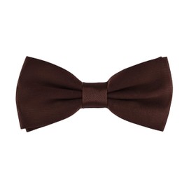 Ladeheid Bow Tie for Children Boys with Adjustable Band for Suit Festive Children's Bow Tie Fashion for Boys MJ (10 cm x 5 cm) (10 cm x 5 cm), brown