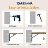 Yarssihha 16 Inch Folding Shelf Bracket, 6 Pack Heavy Duty