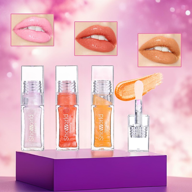 Showorld Magic Color Changing Lip Oil 3pcs Milky Way PH