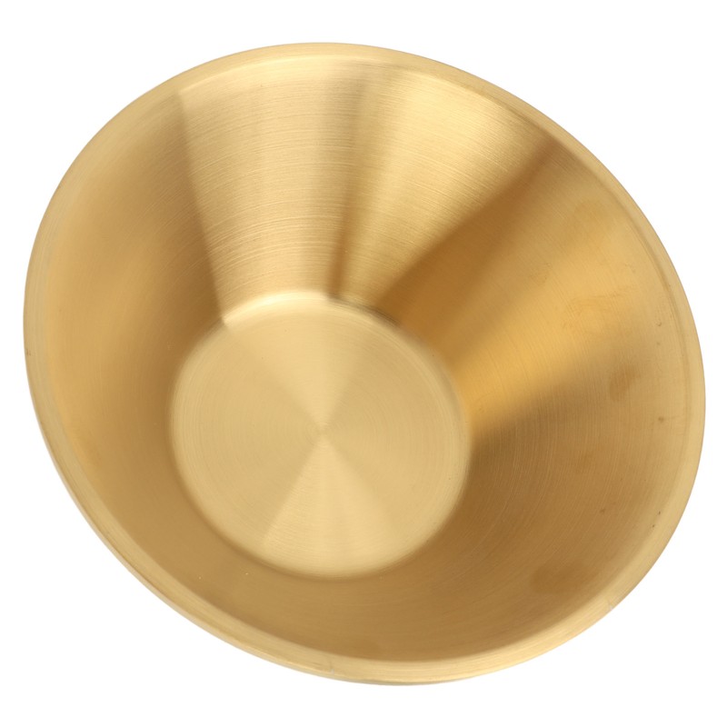 Stainless Steel Salad Bowls Gold Double Layer Exquisite Decorative Gold