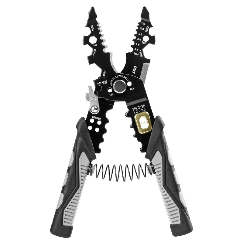 Navaris 25-in-1 Electrician's Multitool - Multi-Tool w Pliers Wire Cutter
