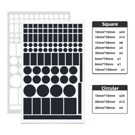 4pcs Dimming Stickers，LED Light Blackout Sticker Light Dimming Stickers, Suitable for Bedroom Fans, air conditioners, routers, etc. to Adjust The Brightness of Device Indicators (Black-2,White-2)