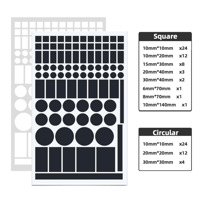 4pcs Dimming Stickers，LED Light Blackout Sticker Light Dimming Stickers, Suitable