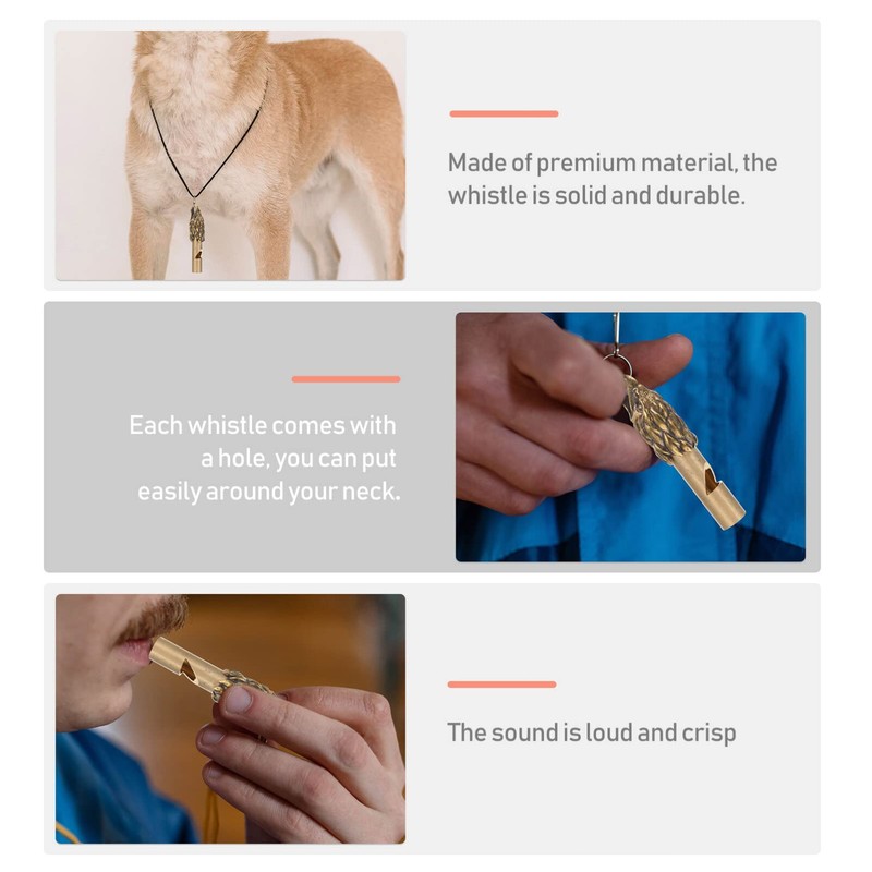 Kisangel Brass Whistle Pendant Mini Brass Whistle Emergency Whistle Decor