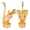 Coffee Spoon Holder Elegant Swan Shaped Alloy Mirror Polish Rich