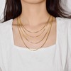 SILBERTALE 925 Sterling Silver Thin Necklace 2 mm Wide Curb