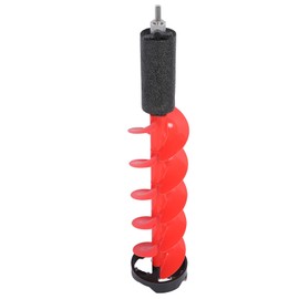 Yunseity Ice Fishing Auger, 6 Inch Diameter Nylon Ice Auger Bit, 28 Inch Length Cordless Ice Augers with Locator Cutter and Wrench for Ice Fishing