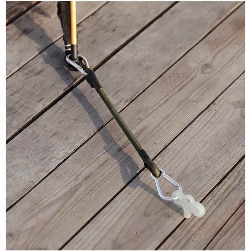 SOREIA Stretch Cord, Rubber Rope, Aluminum Alloy Hooks, Ends Hooks,