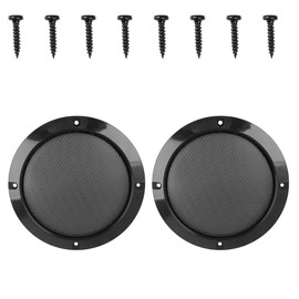 MACHSWON 2pcs Car Woofer Subwoofer Grill Speaker Grill Cover Mesh Protector Cover 6inch Black