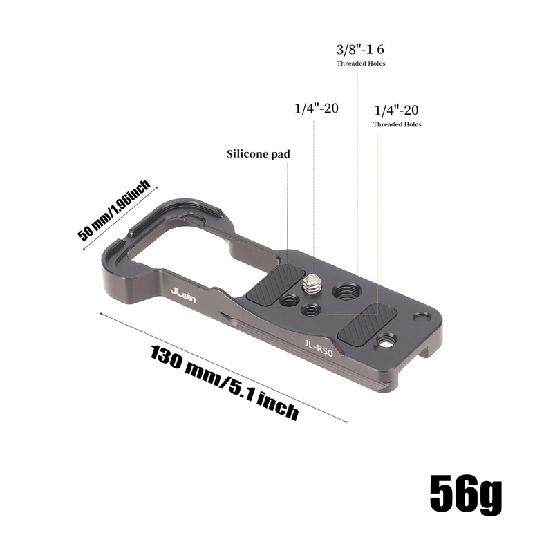 FOTGA Camera Base Plate Quick Release Plate for Canon EOS