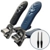 Hantus Nail Clippers Set Thick Toenail Clippers Nail File ST301, 1 Set, Black + Blue + 2 Files / 한투스 손톱깎이 세트 두꺼운 발톱깎이 손톱줄 ST301, 1세트, 블랙+블루+줄2개
