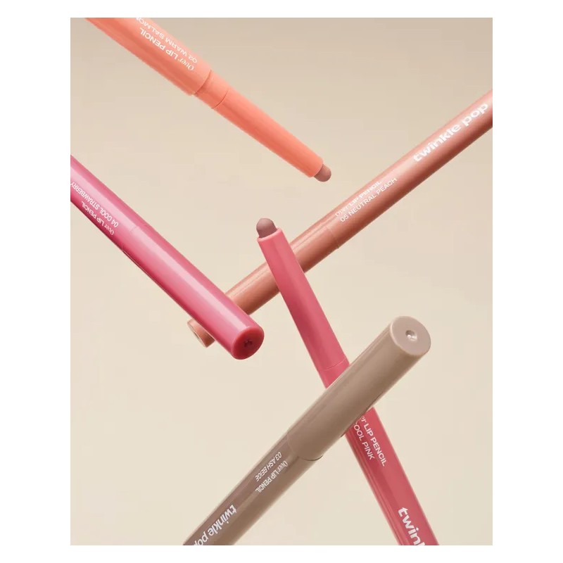 트윙클팝 Twinkle Pop Over Lip Pencil Warm Salmon by CLIO