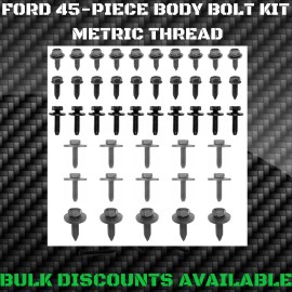 Ford Replacement 1980+ Ford Car Pick Up Truck Van SUV Interior Exterior Body Bolts Screws METRIC