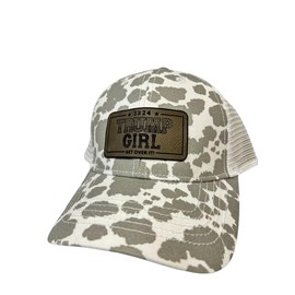 Yes, I am a Trump Girl Baseball Hat - Trucker Hat for Women - Stylish Cute Baseball Cap Women (Cow Print)