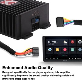 GoolRC 4-Channel Full-Range Amplifier, 80Wx4 Audio Modification Power Amplifier Digital Sound Processor Class A/B for Android Car Player