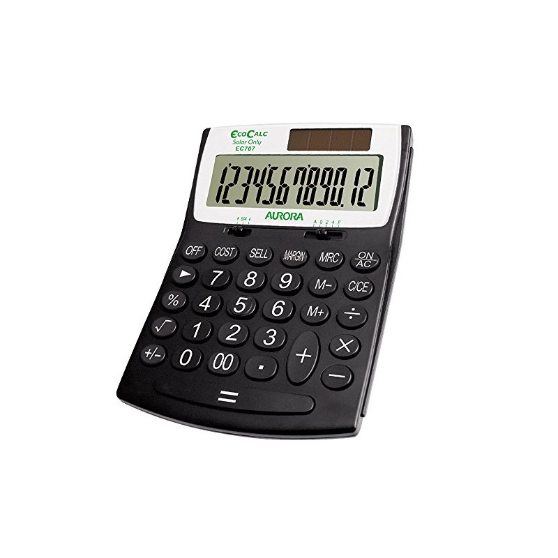 Aurora EC707 EcoCalc Calculator (Made From Recycled Plastic)