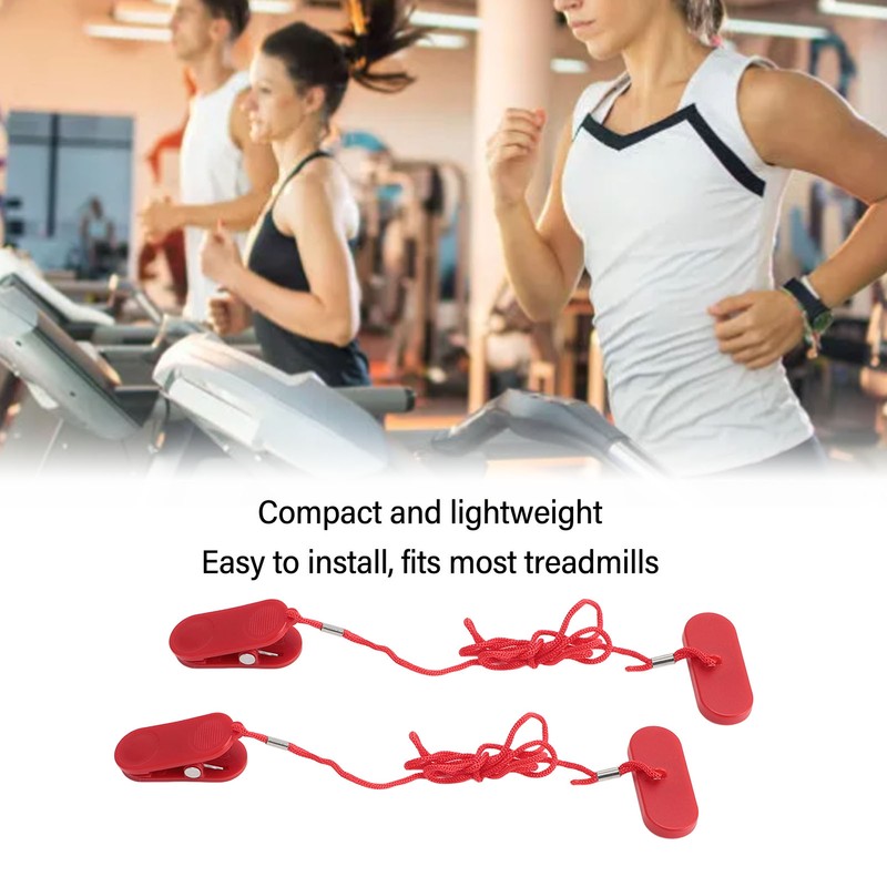 2PCS Treadmill Safety Key Magnetic Universal Emergency Stop Treadmill Lock