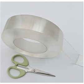 yrrBgo Double Sided Tape Heavy Duty,Clear 1.18 inch × 196 inch Nano Tape, Removable mounting Tape for Hanging Picture,Poster