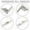 Jiaxitek 4 Pcs 90/180° Folding Hinge - Hidden Bracket for