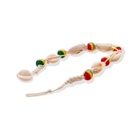 TEHAUX Wooden Beads Anklet Shell Chain for Women Knitted Ankle Bracelet Fashion Jewelry Australian Beach Party Accessory