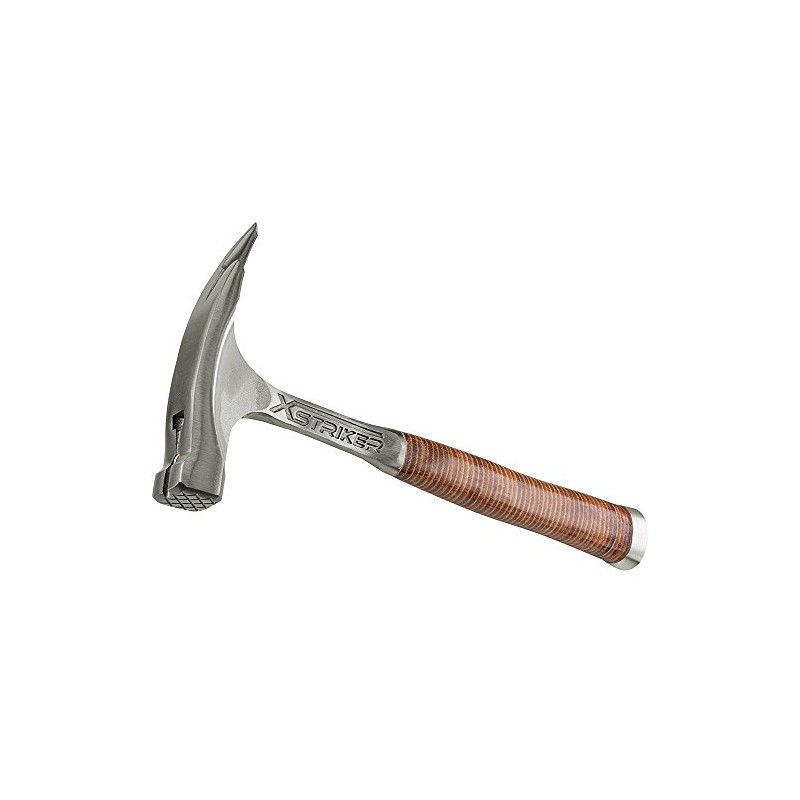 Peddinghaus 5133070000 Xstriker Rough Face Magnetic Carpenters Hammer with Leather