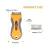 Retractable Razor Blade Scraper Tool, 2 Pack with 20 Extra