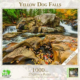 Yellow Dog Falls - 1000 Piece MI Puzzles Jigsaw Puzzle - for Adults