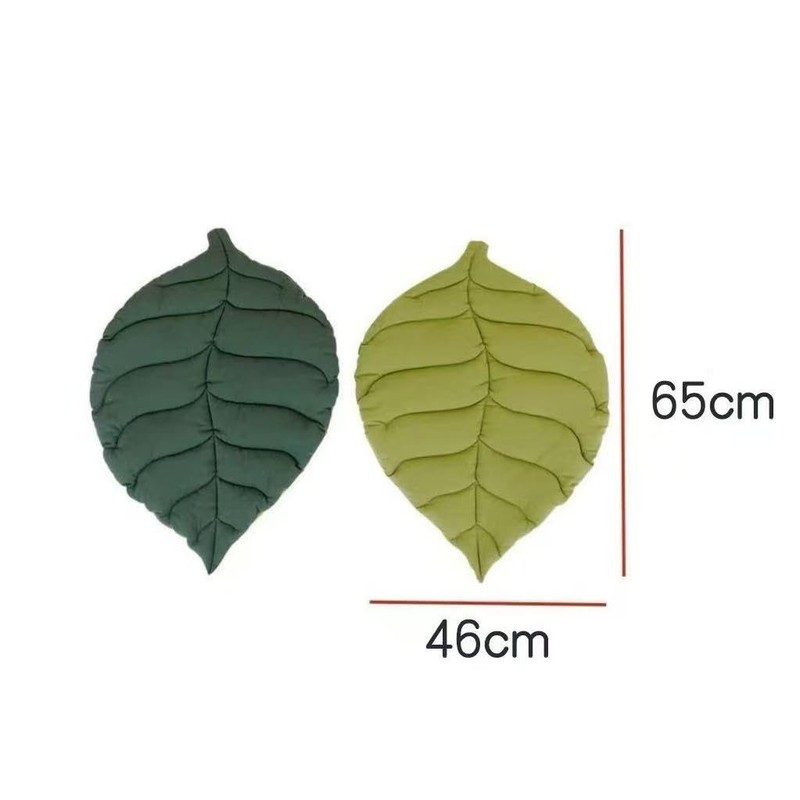 FineUsea Leaf Pet Bed & Mat for Cats and Dogs