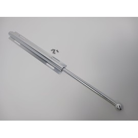 12-Inch Long Expendable and Reversible Pullout Closet Wardrobe Valet Rod with Installation screws (Chrome)