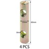 4 PCS M8 x 60mm Double-Hole Barrel Nuts, Zinc-Plated Carbon