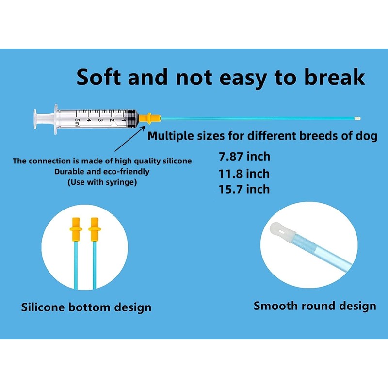 ROPUKEY 5 Set Dog AI Artificial Insemination Breeding Kit, Dog